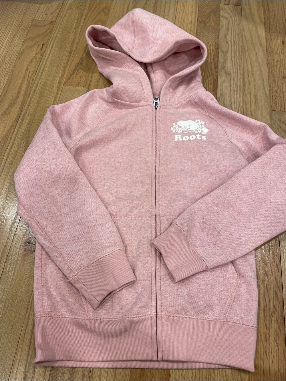 Roots Canada Girls Pink Zip-Up Hoodie
